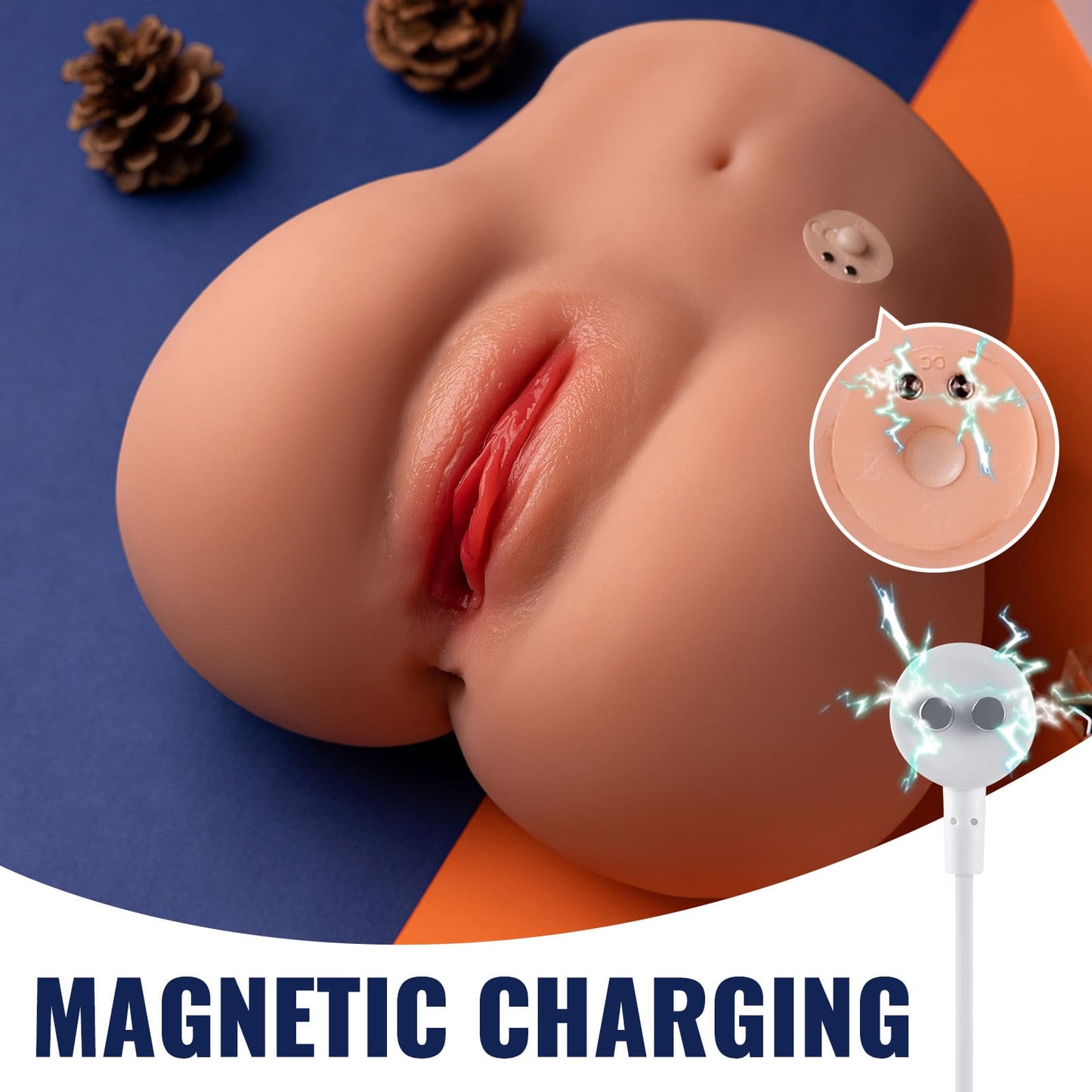 Cara Vibrating TPR Female Butt Doll – Dual Channel Design