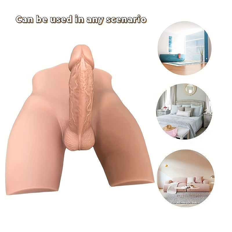 1pc Realistic Male Sex Doll Liquid Silicone Sex Torso For Women, Simulation Of Penis, High-end Female Sex Toy, Adult Sex Products