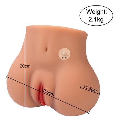 Cara Vibrating TPR Female Butt Doll – Dual Channel Design