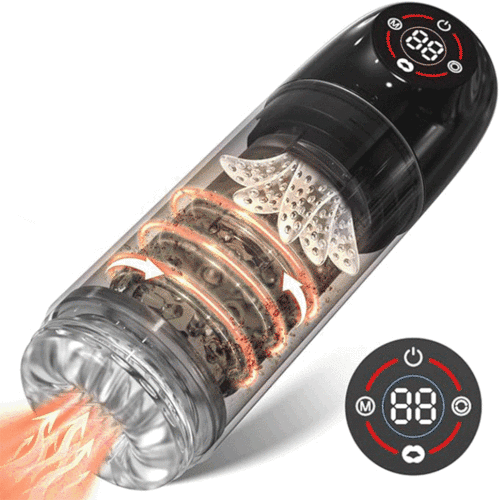 Air-pressure thrusting male stroker product view