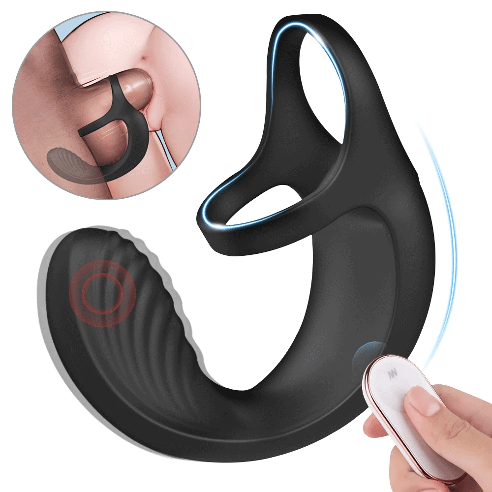 Anal Vibrators for Men 9 Modes Vibrating Prostate Massager with Cock Ring