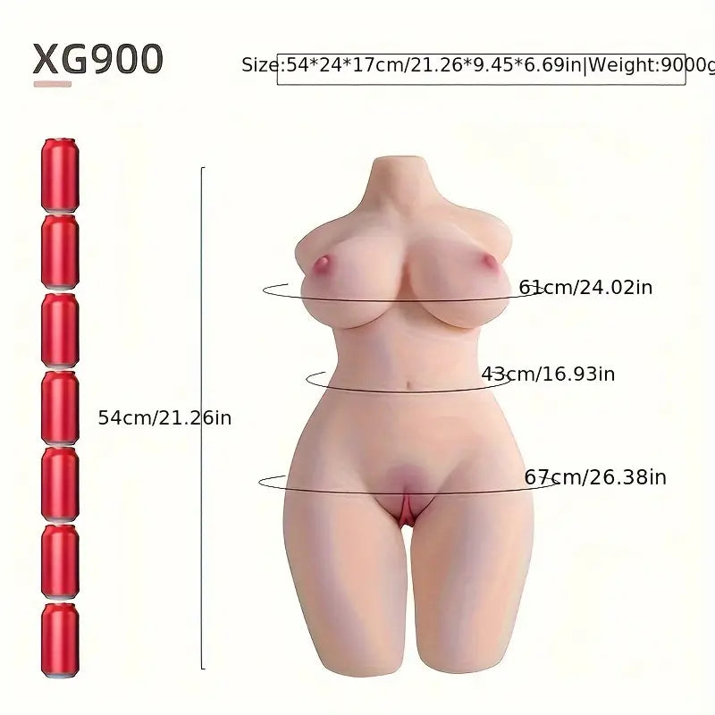 Erotic Sex Toy Pocket Sex Doll Sex Torso With Big Boob Realistic Vaginal