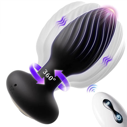 Anal Vibrator Prostate Massager, Vibrating Anal Butt Plug, Rechargeable Waterproof Sweetstoy