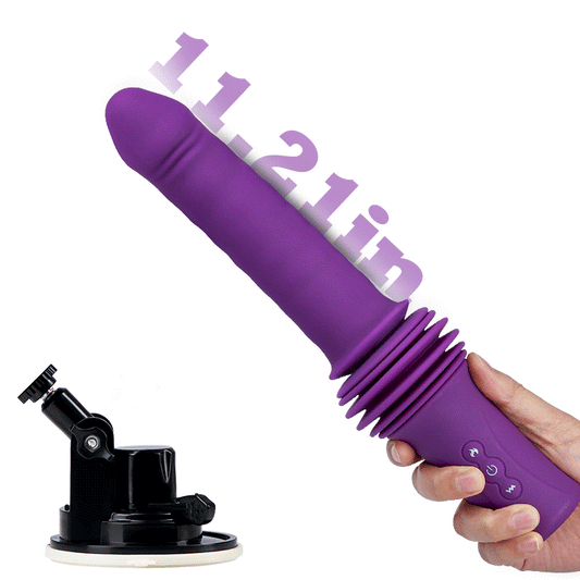 Powerful Adjustable Base Heating Thrusting Vibrating Dildo Sex Machine 11.21 Inch