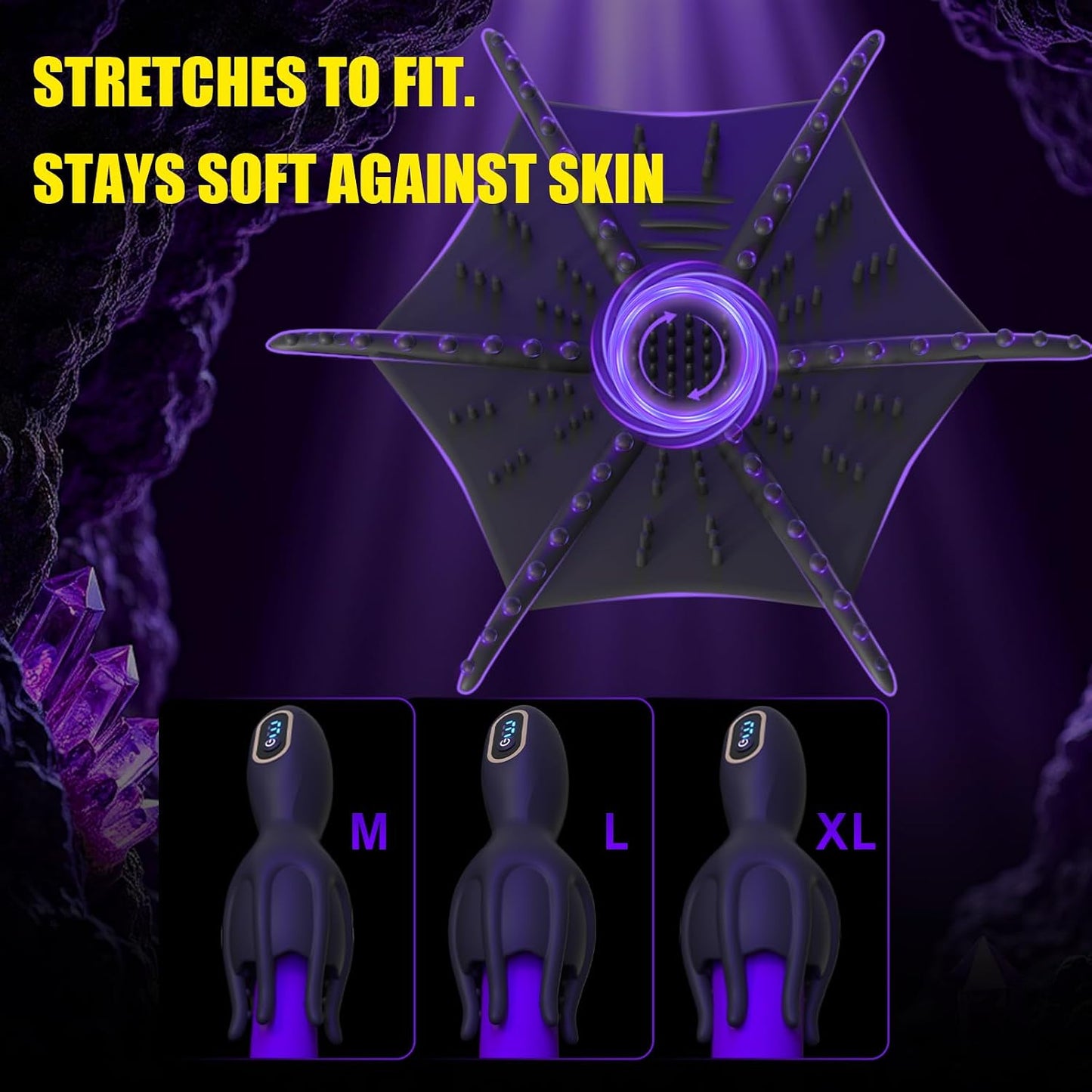 360° Rotating Glans Stimulator – 9 Vibration & Rotation Modes