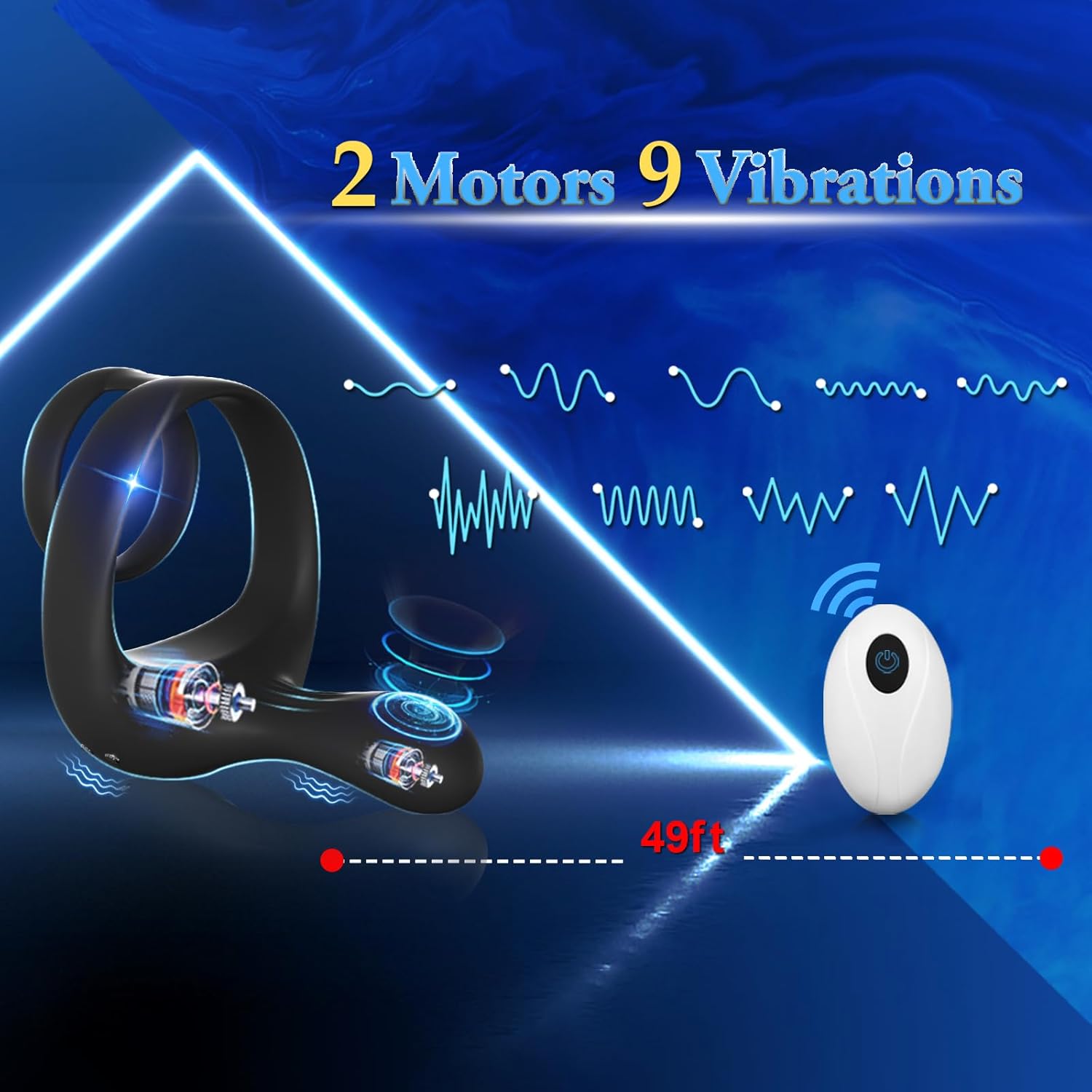 Remote Control Cock Ring – Vibrating Penis & Taint Stimulator for Men and Couples