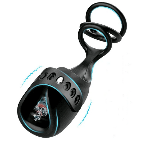 App-Controlled Glans Massager with Dual Support Rings