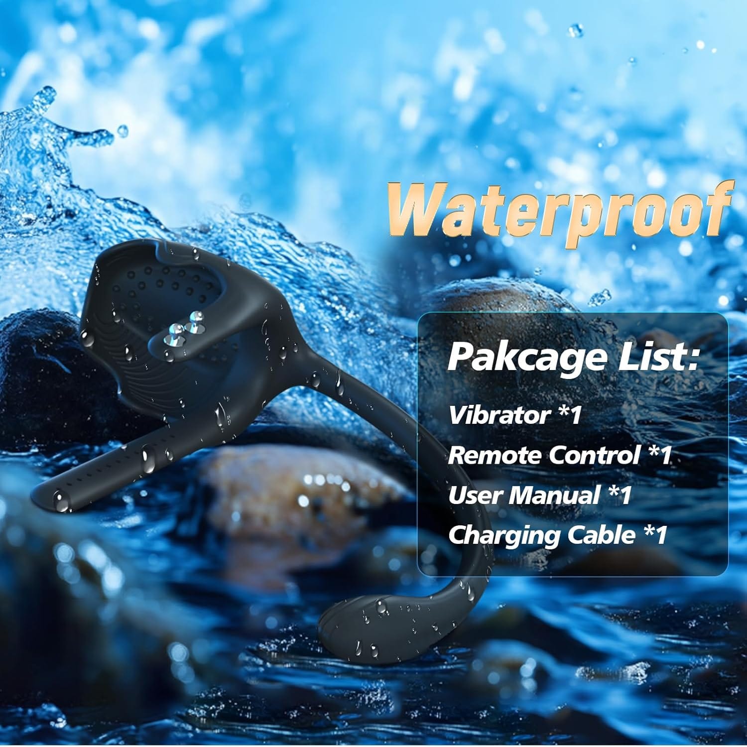 3-in-1 Dual-Head Vibrator with Adjustable Cock Ring & Anal Plug – Full-Body Unisex Pleasure Toy