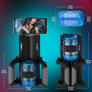 ST-AM-VN12 dimensions with separate blue sleeve and assembled device