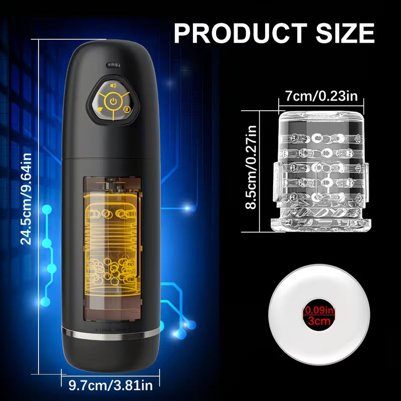 Pulse V3 Automatic Male Stroker with Thrusting, Rotation & Sensory Audio