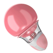 Pink rotating nipple sucker with clear suction cup, main product view