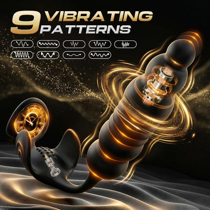 Beginner Vibrating Anal Plug – 10 Modes Silicone Trainer
