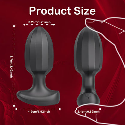 Nova P9 App-Control Prostate Massager with 9 Vibration Modes & Textured Ergonomic Design