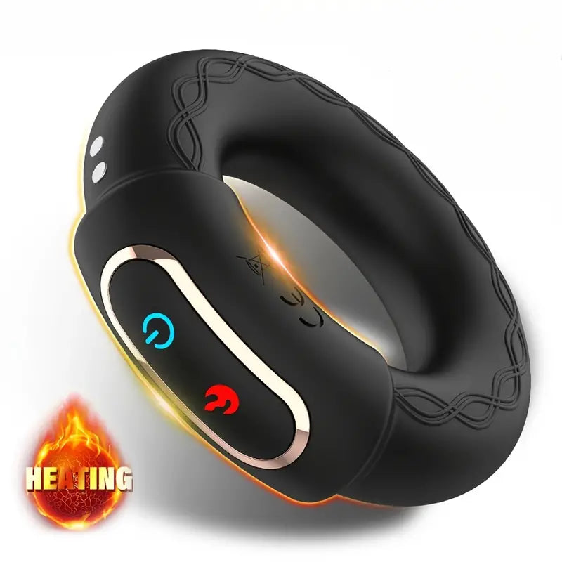 Vibrating cock ring penis vibrator 10 Heating vibration Sweetstoy