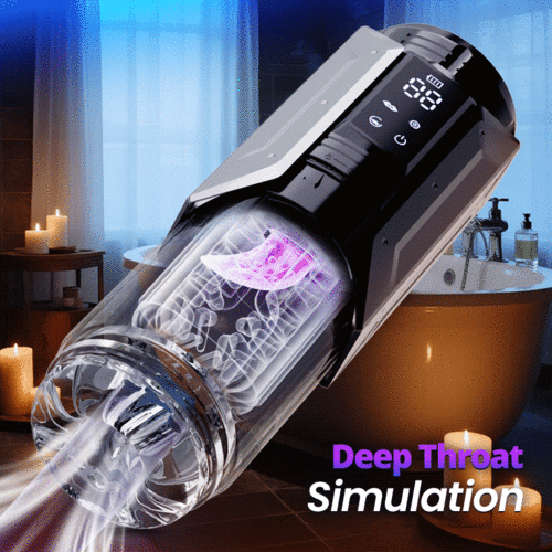 King – 4-in-1 Waterproof Automatic Masturbation Cup for Men