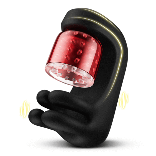 Evansa Finger 2.0 Penis Vibrator – 9 Vibration Modes, 9 Pinch & 9 Rotation Glans Trainer