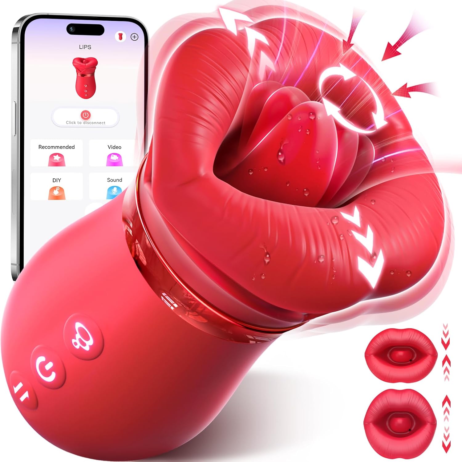 Sovokn 5-in-1 Rose Vibrator with App Control – Suction & Multi-Mode Personal Massager for Women