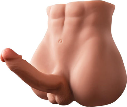 ST-MTD-BL83 Male Torso Doll with Flexible Dildo – Black Edition