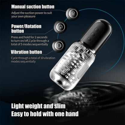 ST-DV-VE05 Dual Suction & Vibration Male Stimulation Device