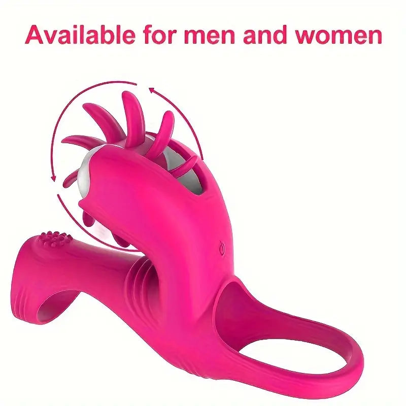 Men Penis Ring Rotational Vibration for Couple Women Vagina Clitoris Stimulator