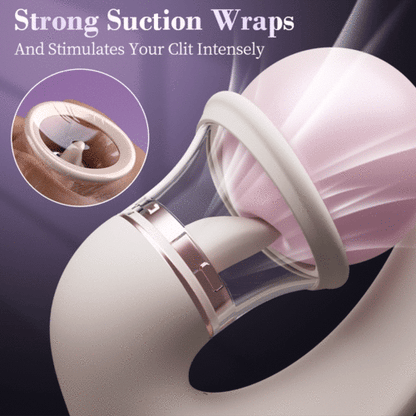 Selene Tongue Licking Clitoral Vibrator – Suction & G-Spot Stimulation