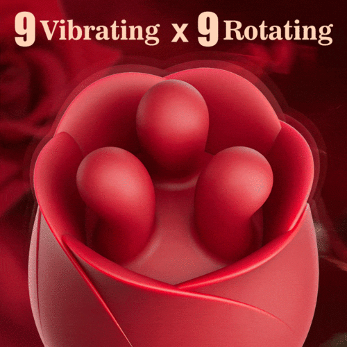 Myosotis R9 Rotating Rose Vibrator 9 Vibration Modes & IPX7 Waterproof