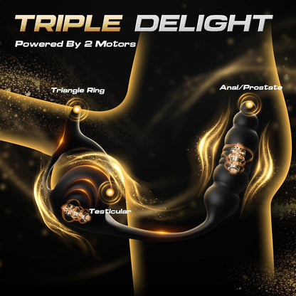 Beginner Vibrating Anal Plug – 10 Modes Silicone Trainer