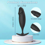 Wearable egg vibrator dimensions showing 12.2 cm length