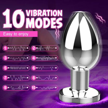 Apex M10 Metal Vibrating Massager with 10 Precision Vibration Modes
