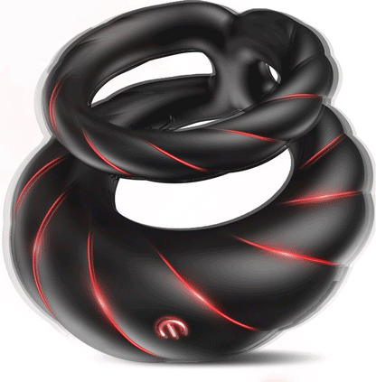 Pro-Stamina Vibrating Penis Ring – Dual Motor, 10 Modes & IPX7 Waterproof