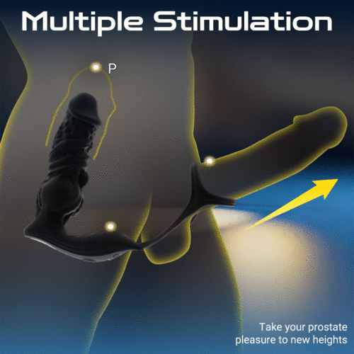 Baron 6-in-1 Rapid Thrusting Prostate Massager – App & Remote Control Vibrating Anal Plug for Men