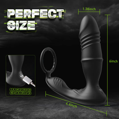 ST-PM-ATV09 Telescopic Vibration Prostate Massager – APP Control, 9 Modes & IPX7