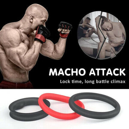 Luna Silicone Cock Ring Set – 3-in-1 Adjustable 1.5 Inch Flexible Ring System
