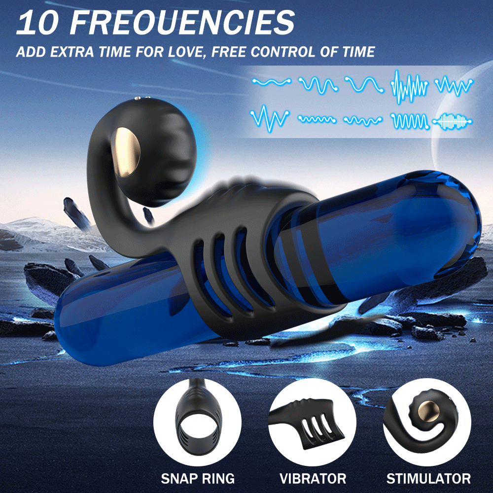 Wireless Remote Penis Ring Vibrator – Delay & Clitoral Stimulator for Couples
