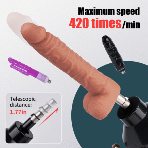 Iron Titan 400 Strokes/Mins 7 IN 1 Accessories Dildo Masturbation Sex Machine