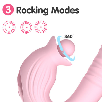 Melo 360° Rotation Rabbit Vibrator – Thrusting, Swing & Dual Stimulation