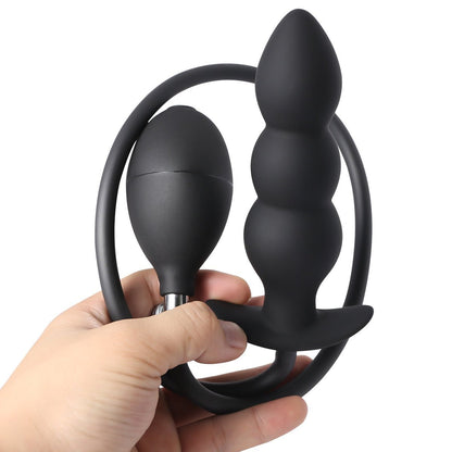Expandable Anal Trainer Butt Plug – Inflatable Size Control