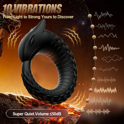 Dragon Thunder – 10-Mode Vibrating Cock Ring