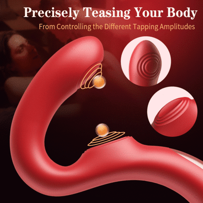 U-Shape Tapping Vibrator with 5 Tapping Modes & 9 Vibration Patterns