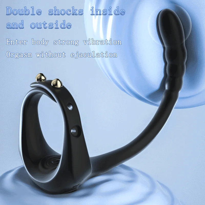 Penis Ring Vibrator: Enhances Erection, Delays Ejaculation, Prostate Massage, Anal Stimulation.