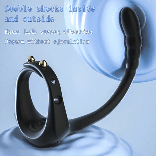 Penis Ring Vibrator: Enhances Erection, Delays Ejaculation, Prostate Massage, Anal Stimulation.