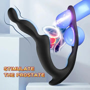Dual-ring prostate vibrator with curved internal contact diagram