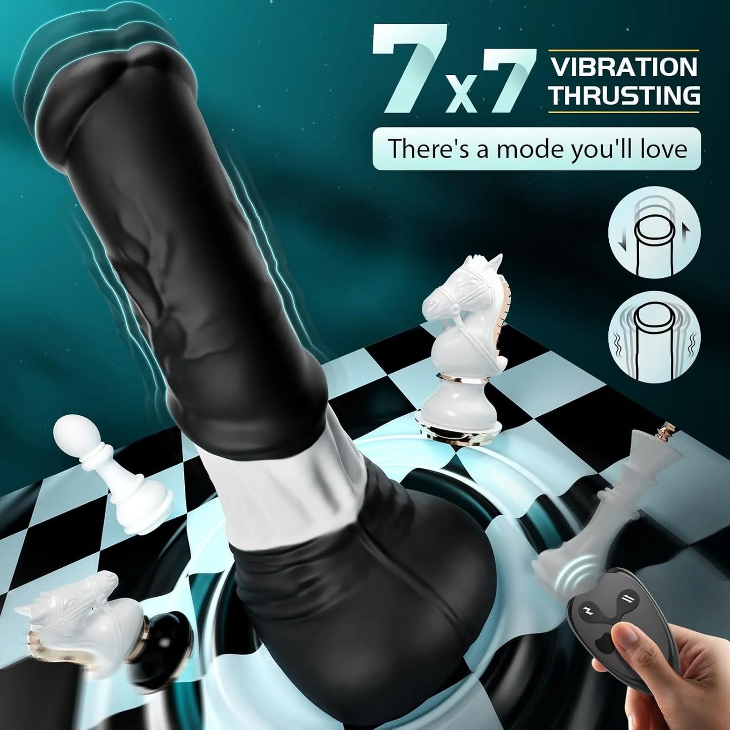 Monster Fantasy Thrusting Dildo – App Control & 7×7 Modes