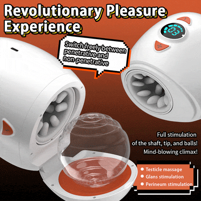 White glans stroker with removable sleeve and open or enclosed configurations