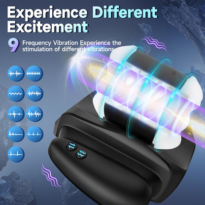 App-Controlled Male Stroker with Automatic Thrusting and Precision Vibration