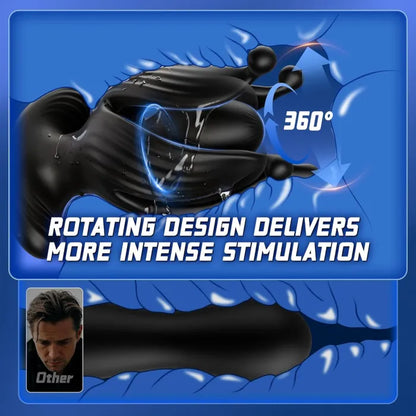 APP-Controlled Prostate Massager – 10 Vibration & 10 Rotation Modes