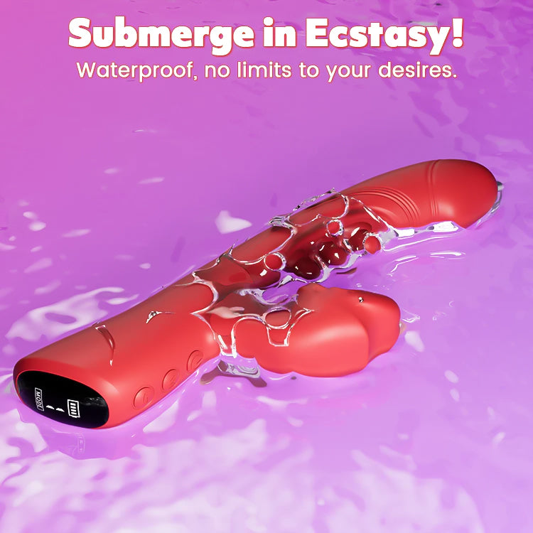 Vibrador Punto G – 9 ritmos de golpeteo, 8 modos de lamido y vibración