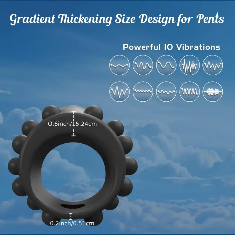vibrating penis condom cock ring for G-spot stimulation Sweetstoy