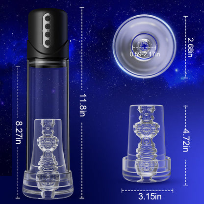 Adjustable Vacuum Penis Pump with Textured Comfort Sleeve