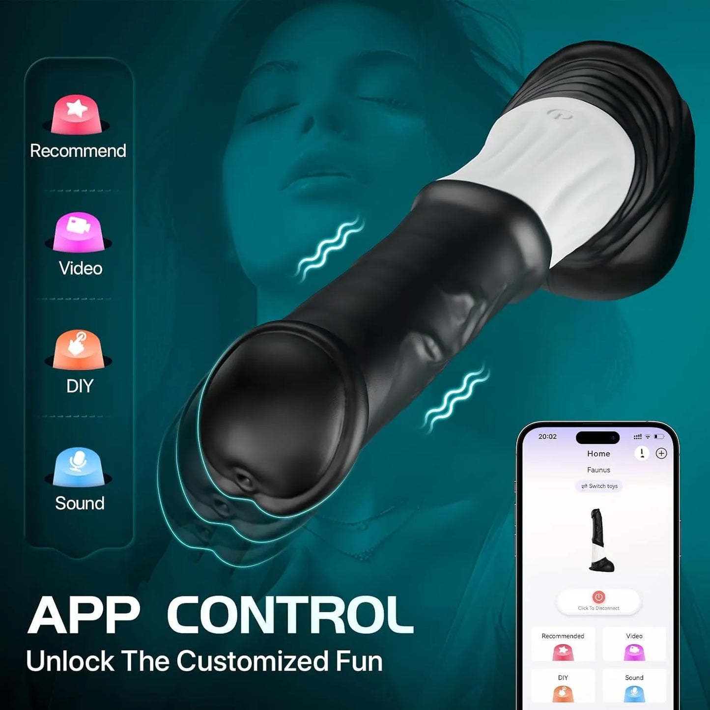 Monster Fantasy Thrusting Dildo – App Control & 7×7 Modes